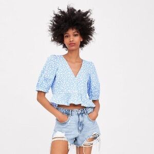 ZARA PEPLUM SHIRT